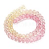 Transparent Painted Glass Beads Strands DGLA-A034-T6mm-A09-5