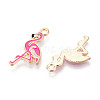 Marine Animals Alloy Enamel Pendants X-ENAM-T022-34F-2