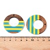 Epoxy Resin & Walnut Wood Pendants RESI-N039-121U-3