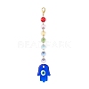 Handmade Evil Eye Lampwork Pendants Decorations HJEW-JM00871-2
