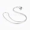 304 Stainless Steel Snake Chain Necklaces NJEW-F248-01A-P-1
