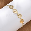 Brass Box Chain Slider Bracelets BJEW-S169-01G-2