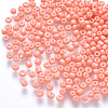 12/0 Baking Paint Glass Round Seed Beads SEED-S036-01A-17-1
