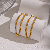 Minimalist Curb Chain Tassel 304 Stainless Steel Stud Earrings UW3398-6
