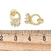 Brass Micro Pave Cubic Zirconia Charms KK-C089-02G-3