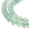 Natural Green Fluorite Beads Strands G-K340-A03-02-4