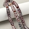 Rice Shape Tibetan Style dZi Beads Strands G-A269-A24-01-1