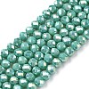 Electroplate Glass Beads Strands EGLA-A044-P3mm-B31-1