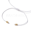 Natural Round Moonstone Beads Braided Bead Bracelets for Women BJEW-JB11655-02-4