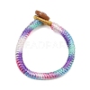 Handwoven Gradient Braided Polyester Cord Pendant Decorations HJEW-F026-01E-2