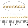 Handmade Brass Enamel Oval Link Chains CHC-L053-08G-04-2