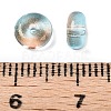 Electroplate Transparent Colours Rainbow Glass Seed Beads SEED-T007-03D-3