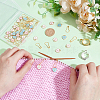 Heart with Twelve Constellation DIY Locking Stitch Marker Sets DIY-ME0001-02-5