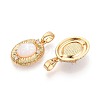 Natural White Shell Pendants KK-N287-23G-2