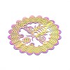 201 Stainless Steel 3D Rotating Hanging Wind Spinner STAS-T064-96-2