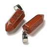 Natural Red Jasper Pendants G-Z067-07P-11-3