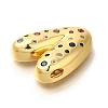 Brass Cubic Zirconia Pendants KK-M295-13G-V-2