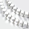 Non-magnetic Synthetic Hematite Beads Strands G-P338-25A-4mm-S-1