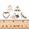 10Pcs 5 Styles Fashion Theme Alloy Enamel Pendants ENAM-FP0002-74-3