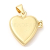 Natural Shell Locket Pendants KK-K332-15G-05-2