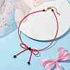 Glass Seed Pendants Necklaces for Women NJEW-MZ00031-4