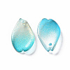 Transparent Spray Painted Glass Pendants GLAA-S190-014A-01-2