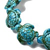 Synthetic Turquoise Dyed Beads Strands G-P507-05Q-2