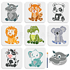 1 Set PET Hollow Out Drawing Painting Stencils DIY-MA0002-80-1