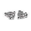 Tibetan Style Alloy Pendant Enamel Settings PALLOY-N160-75AS-2