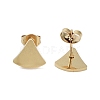 Vacuum Plating 304 Stainless Steel Stud Earrings for Women EJEW-A048-46C-G-2