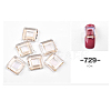 Glass Rhinestone Square Diamond MRMJ-S008-041C-2