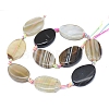 Natural Banded Agate/Striped Agate Beads Strands G-L544-066A-01-3