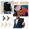 SUPERFINDINGS 100Pcs 5 Colors Floral Pattern Iron Book Corner Guards FIND-FH0007-45-7
