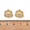 Brass Micro Pave Clear Cubic Zirconia Bead Caps KK-R216-03G-01-2
