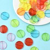 Flat Round Transparent Acrylic Beads MACR-R546-26-5