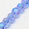 Electroplate Glass Beads Strands EGLA-J042-8mm-AB02-3