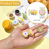 9Pcs 9 Colors Opaque Acrylic Beads OACR-CJ0002-63-2