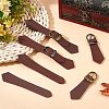 Gorgecraft 4 Sets 2 Colors PU Leather Buckles FIND-GF0004-71-4