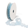 20 Yards Polyester Pleated Elastic Lace Trim SRIB-M015-01E-1