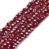 Electroplate Glass Beads Strands EGLA-A044-P1mm-B02-1