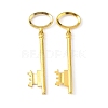 Tibetan Style Alloy Skeleton Key Large Pendants LS-TIBEP-S105-G-RS-3