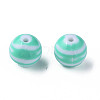 Opaque Striped Acrylic Beads MACR-S373-27B-07-2