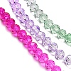 Transparent Painted Glass Beads Strands X1-DGLA-A034-T3mm-A06-4