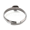 Ion Plating(IP) 304 Stainless Steel Adjustable Pad Ring Settings STAS-M333-03A-P-3