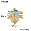 304 Stainless Steel Enamel Multi-strand Rings for Women STAS-OY012-54G-4