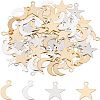 Olycraft 80Pcs 4 Style Brass Charms KK-OC0001-23-1