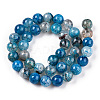 Dyed Natural Dragon Veins Agate Beads Strands G-Q462-128C-6mm-2