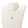 Mixed Natural Gemstone Heart Pendant Necklaces NJEW-JN03491-5