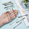 18Pcs 6 Colors Zinc Alloy Snuff Spoon AJEW-NB0006-13-10