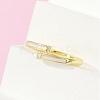 Brass Micro Pave Cubic Zirconia Cuff Rings RJEW-S400-12G-2